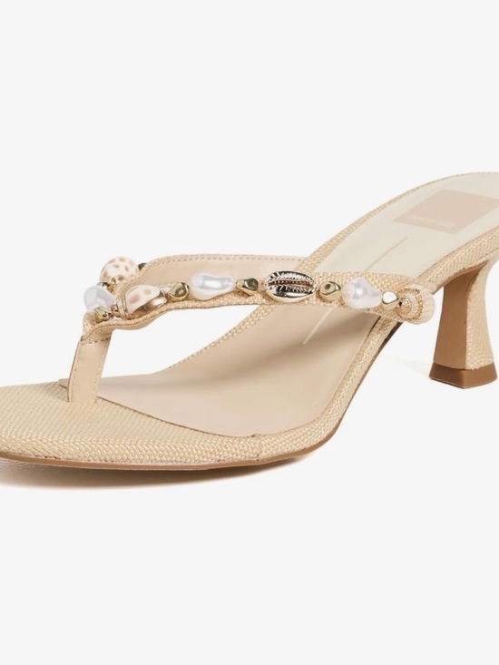 Dolce Vita Shoes - Dolce Vita Daksie Beaded Kitten Heel Sandal